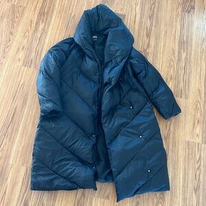 Zara Long Puffer Jacket Size M